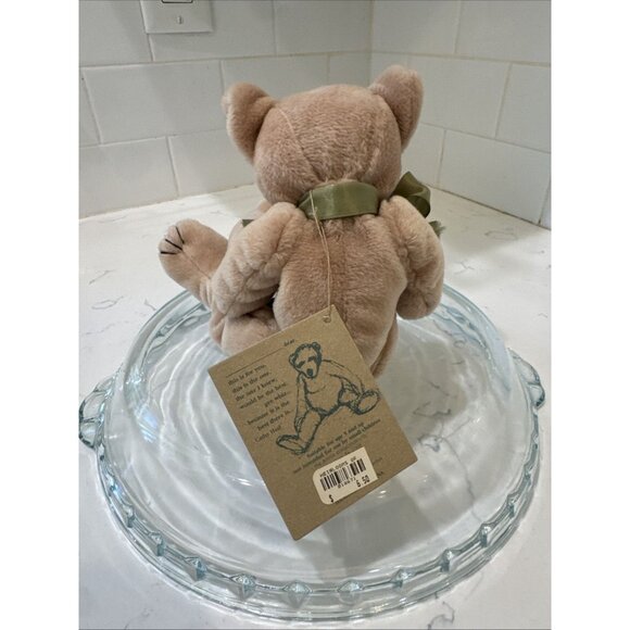 VTG Boyds Bears-J.B Bean 10” Bear Plush Beanie W/Green Bow 5-Way Jointed - Picture 5 of 12